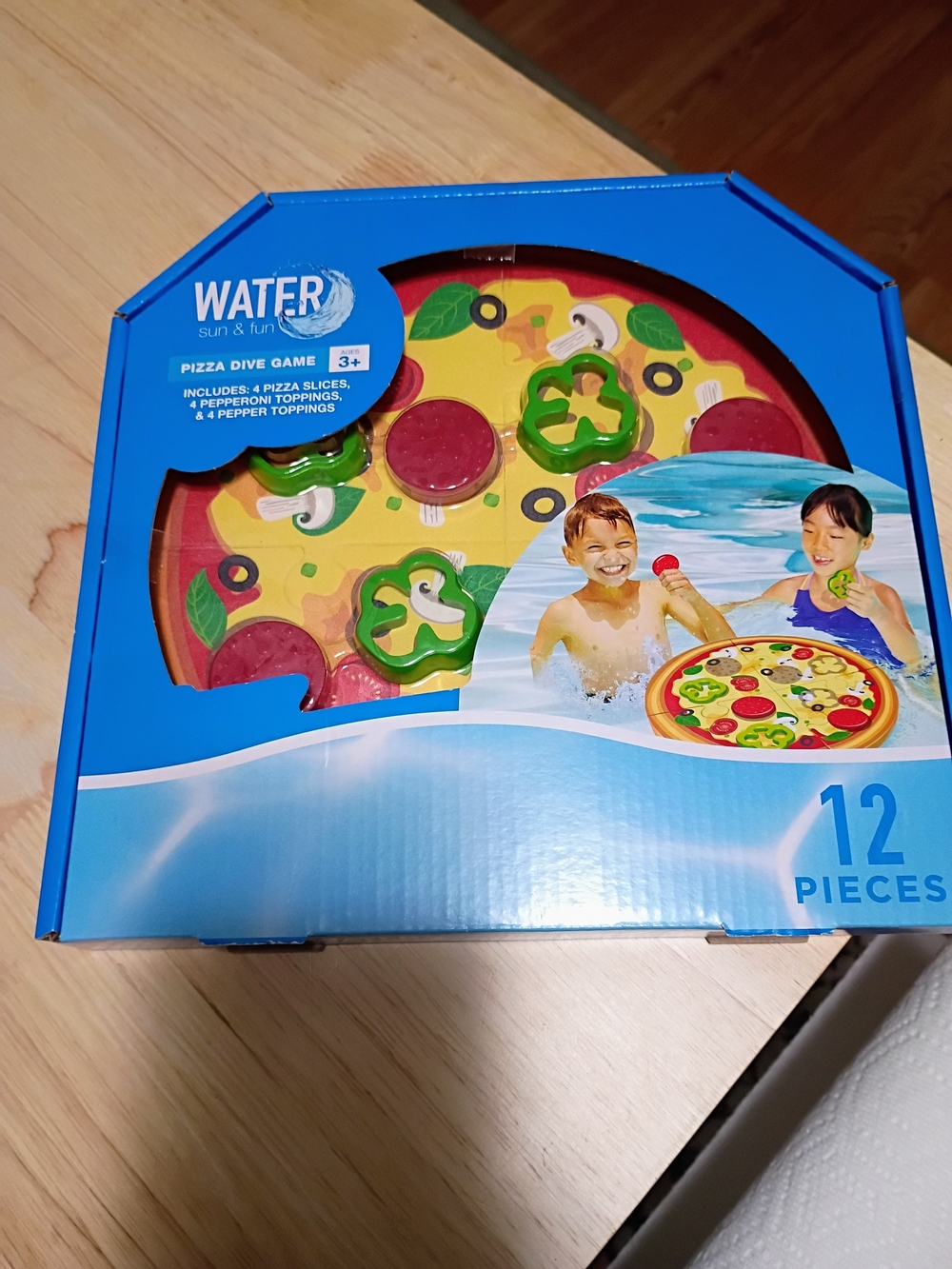 Water Sun & Fun Blue Pizza Dive Game for Kids
